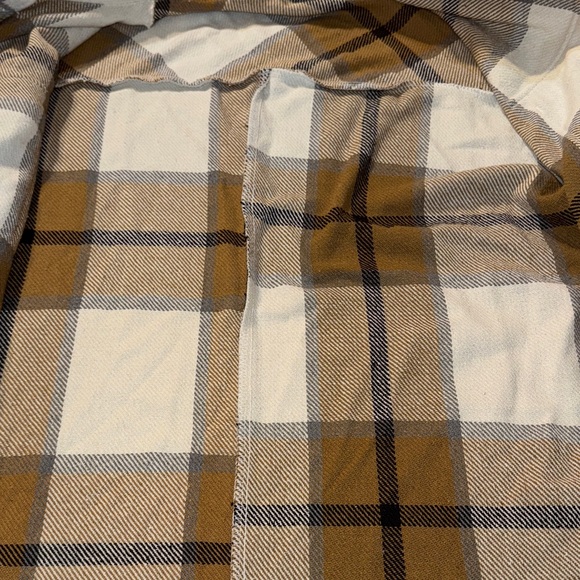 Altar'd State Cream and Brown‎ Plaid Jacket - Picture 6 of 6